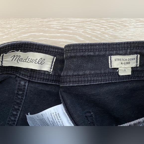 Madewell stretch denim A line skirt sz 4 EUC - Picture 4 of 4